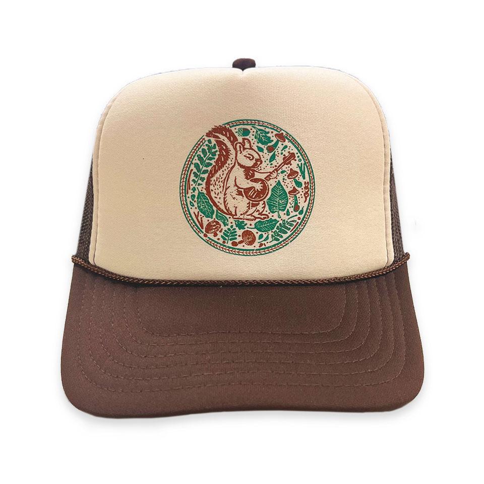 Squirrel Plucker Trucker Hat