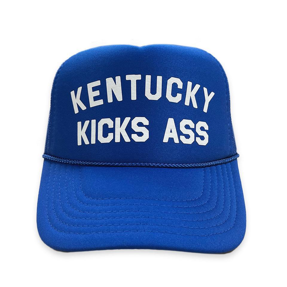 Kentucky Kicks Ass Trucker Hat (All Royal)