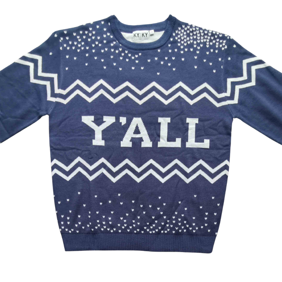 Y'ALL Christmas Sweater (Blue)