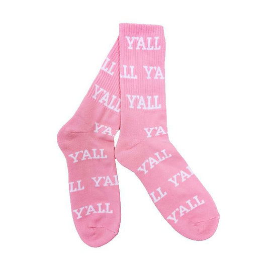 Y'ALL Socks (Pink)