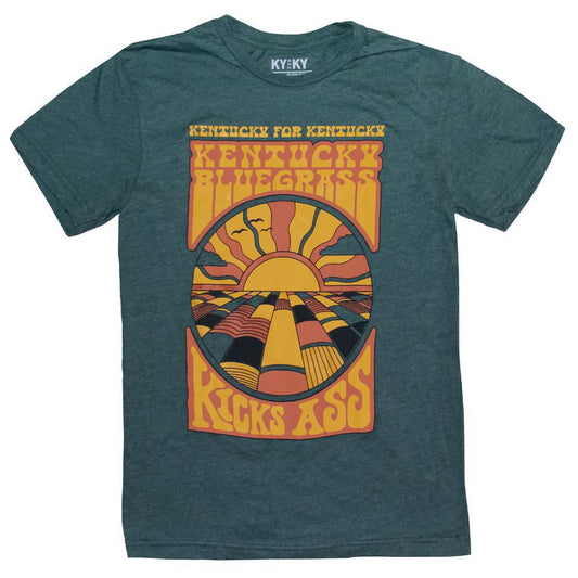 Ky Bluegrass Kicks Ass T-Shirt (Green)