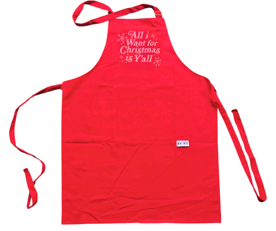 All I Want For Christmas Is Y'all Apron