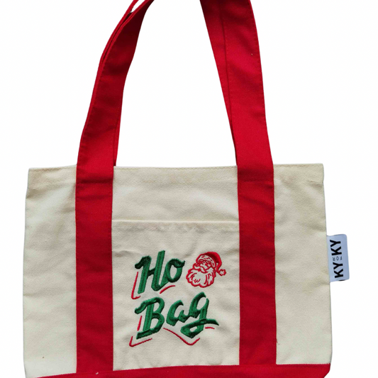 Ho Bag Embroidered Mini Tote