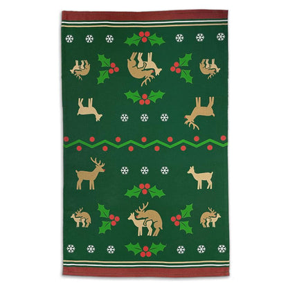 Reindeer Humping Tea Towel