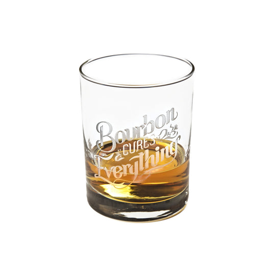 Bourbon Cures Everything Bourbon Glass