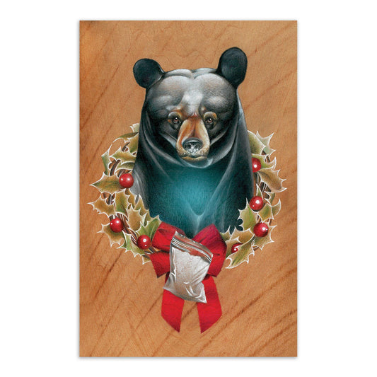 Cocaine Bear "White" Christmas Print