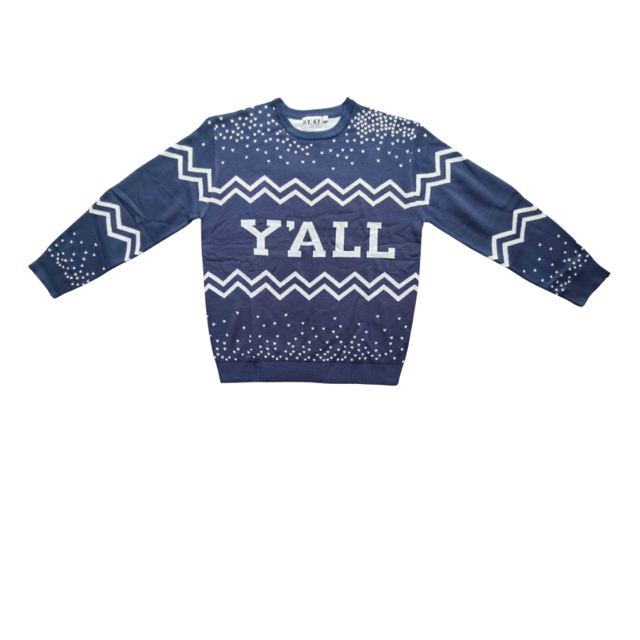 Y'ALL Christmas Sweater (Blue)