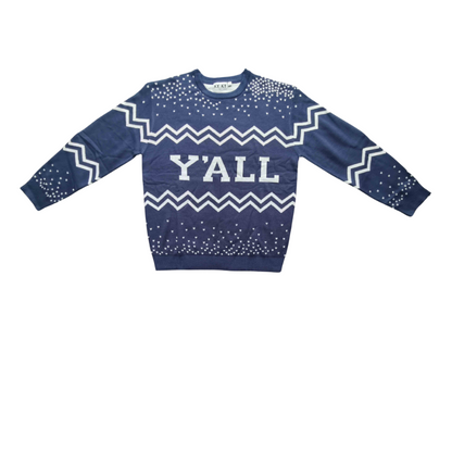 Y'ALL Christmas Sweater (Blue)