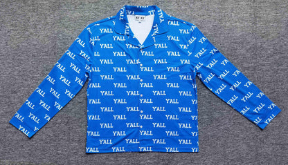 Y'ALL Pajama Set (Blue)