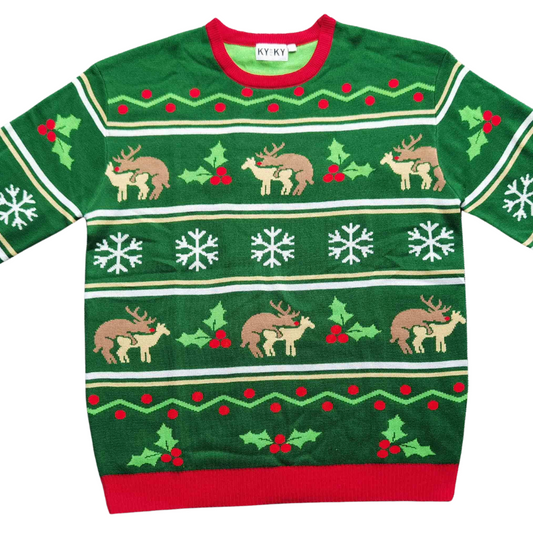 Reindeer Humping Christmas Sweater