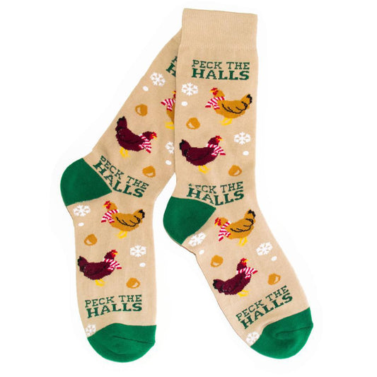 Peck the Halls Socks