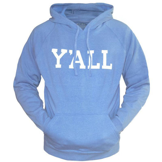 Y'ALL Hoodie (Lt. Blue & White)