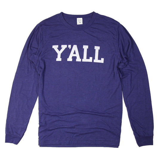 Long Sleeve Y'ALL Shirt (Blue)