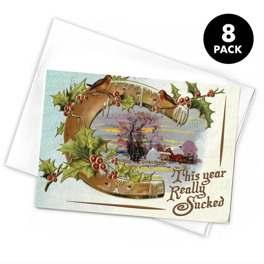 This Year Really Sucked Greeting Card (Pack of 8)